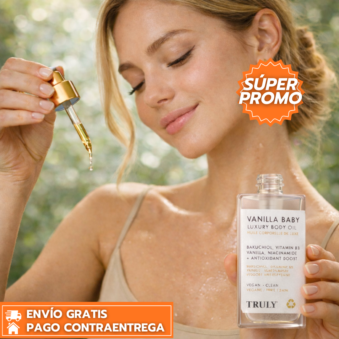 Vanilla Baby™ - Aceite Corporal Hidratante Con Brillo