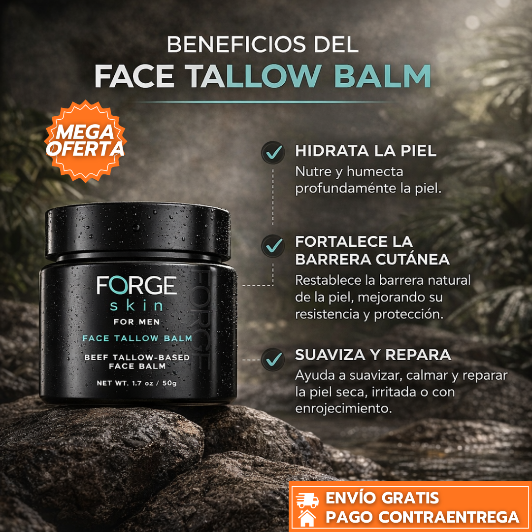 FORGE SKIN™ - Hidratación Profunda y Defensa Anti-edad Masculina