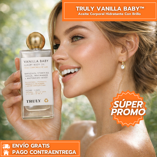 Vanilla Baby™ - Aceite Corporal Hidratante Con Brillo