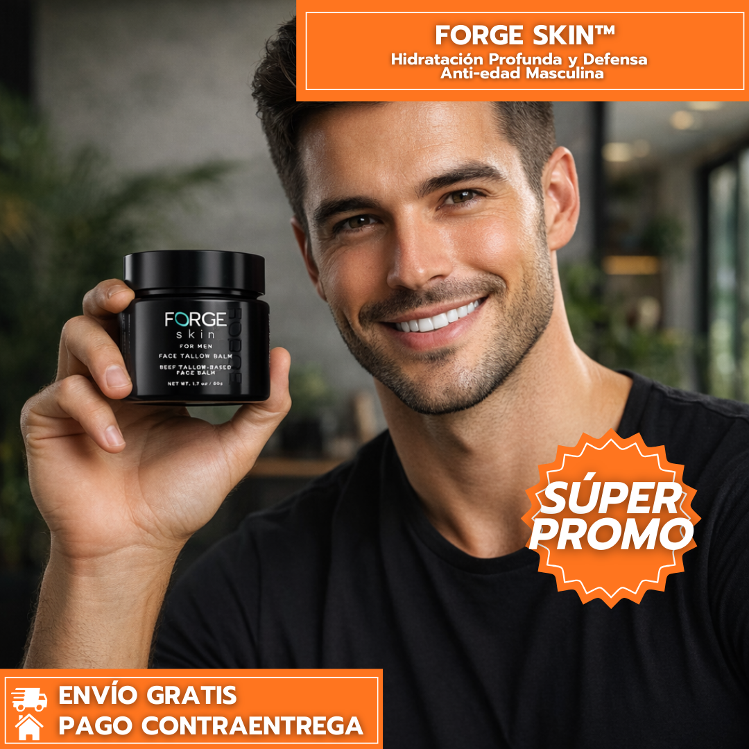 FORGE SKIN™ - Hidratación Profunda y Defensa Anti-edad Masculina