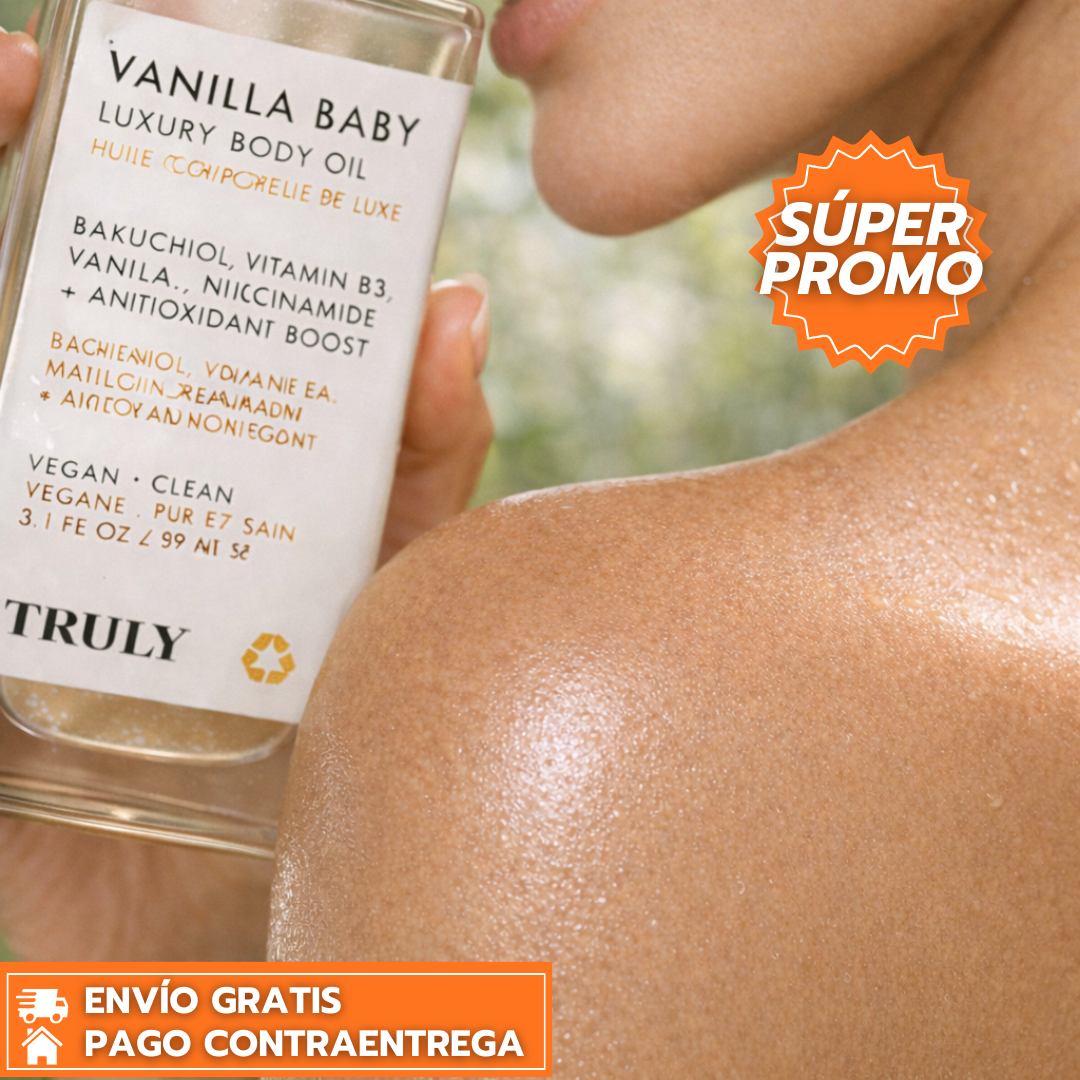 Vanilla Baby™ - Aceite Corporal Hidratante Con Brillo